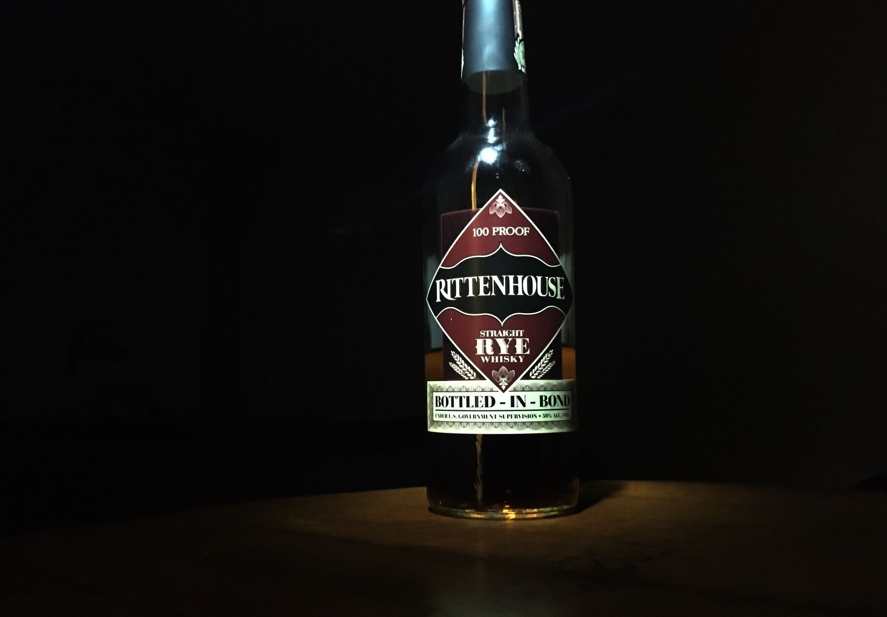 Rittenhouse Straight Rye Whiskey Bottled-In-Bond 100 Proof