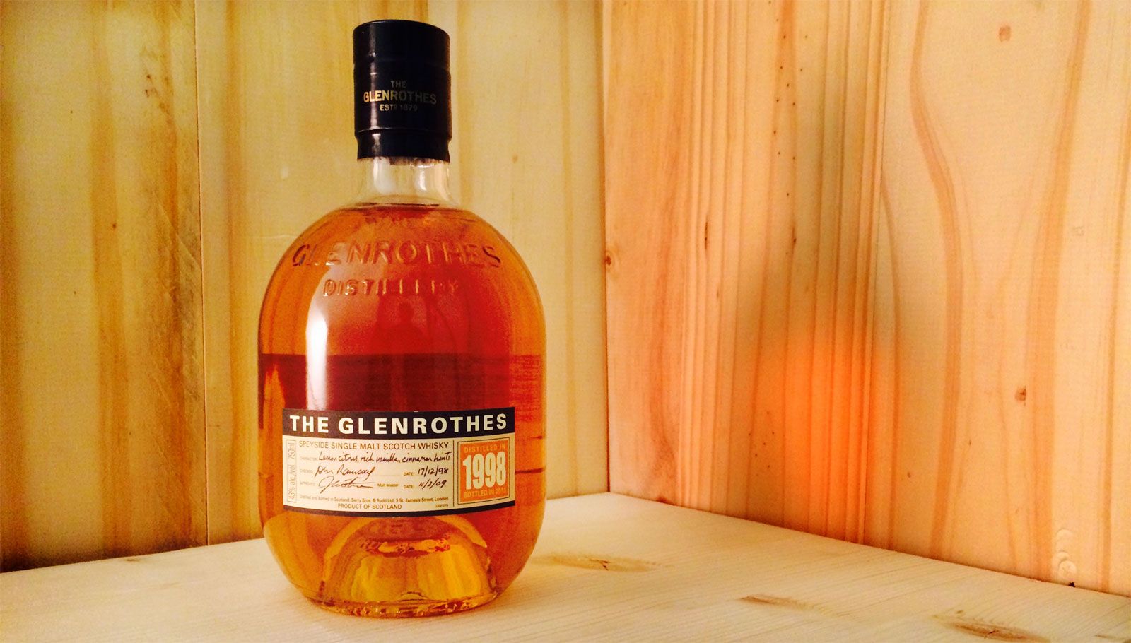 The Glenrothes 1998 Speyside Single Malt Scotch Whisky